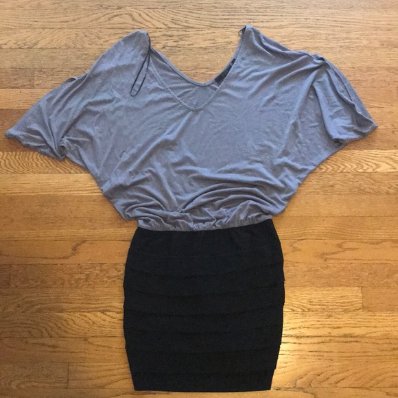 Guess Dresses & Skirts - Guess black and grey slouchy dress